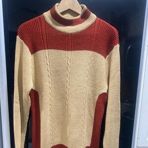 TRENT 1990 Vintage Mock Neck Sweater Sz M